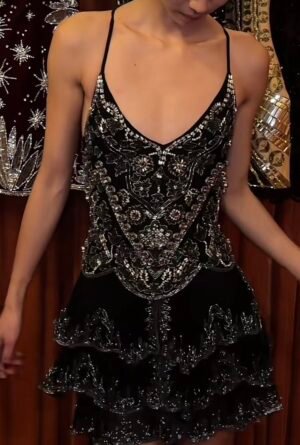 Vestido Con Pedrería